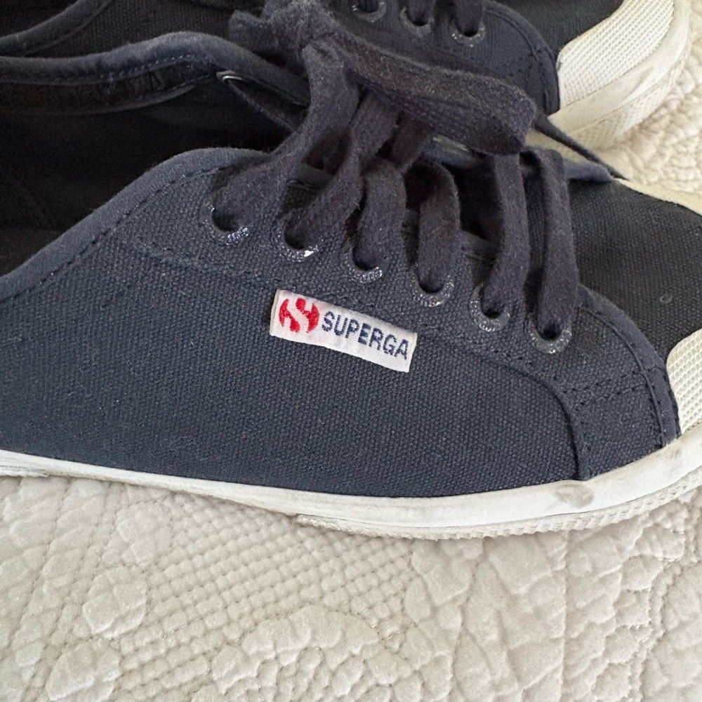 Superga Men's Dark Canvas Sneakers